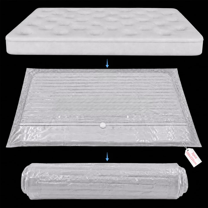 100 x 220 cm Vakuumbeutel Matratzen XXL 2 Stück für Bettdecken | Extra grosse Bettwäsche Vakuumbeute