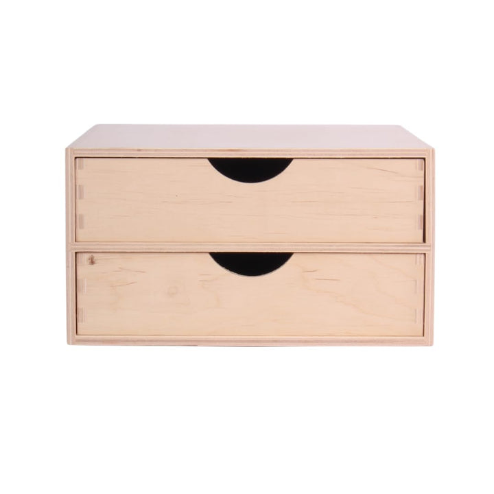 Schubladen-Box aus Holz – Elegante Minikommode für vielseitige Aufbewahrung | Premium Qualität, natü