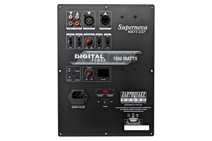 Earthquake Sound Supernova AMP-MKVI-DSP Class D Plateamp with Remote &amp; Eye