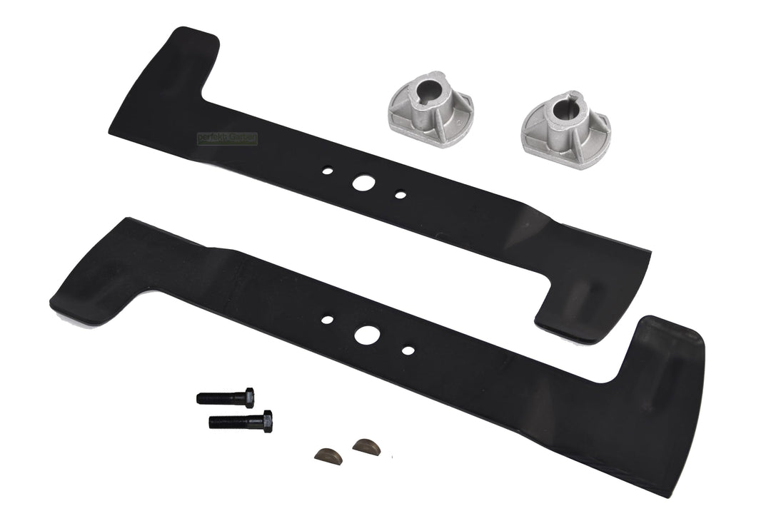 102 CM High-Lift Messer (rechts + links) Satz für CASTELGARDEN ISEKI SOLO HONDA STIGA VIKING TWIN CU