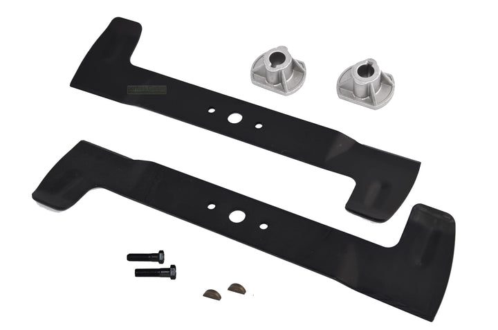 102 CM High-Lift Messer (rechts + links) Satz für CASTELGARDEN ISEKI SOLO HONDA STIGA VIKING TWIN CU