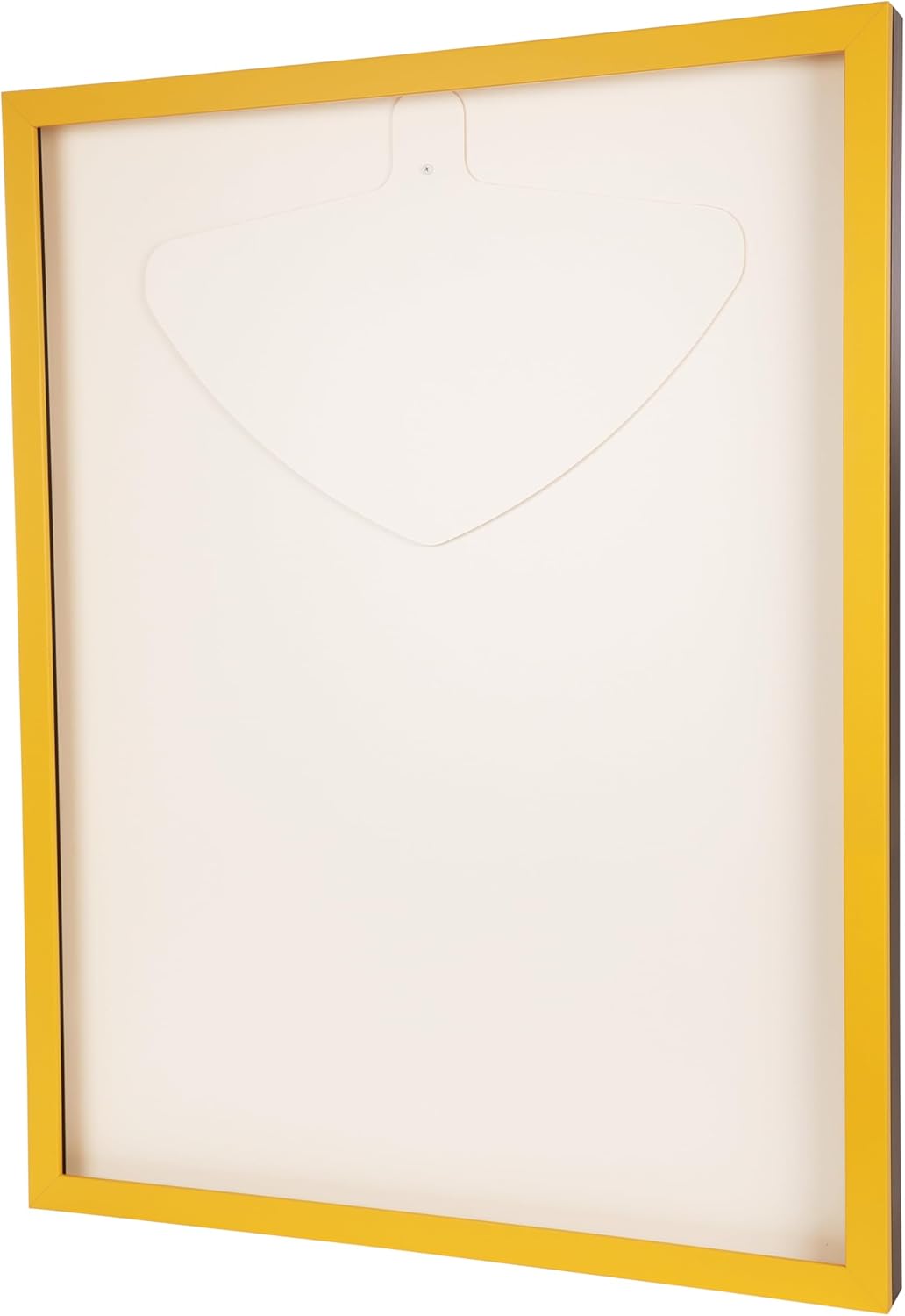 Trikotrahmen mit Drehtür – 'Gelb-Schwarz' - Rückwand Weiss | Grösse: 90x70cm - von vorne bestückbar