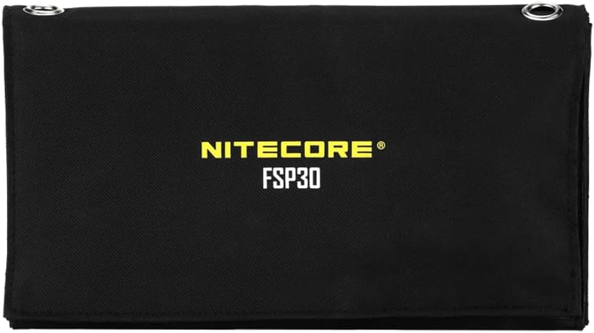 NITECORE FSP30 Tragbares Solar-Ladegerät, 30 W, USB-A und USB-C, 3 Ausgangsanschlüsse, hohe Effizien