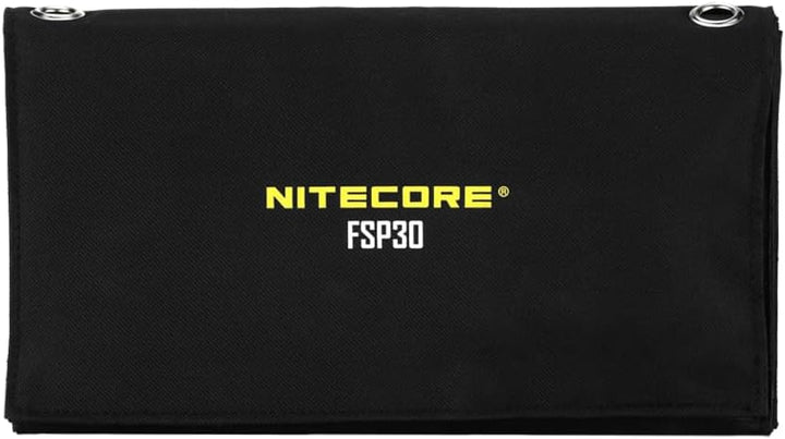 NITECORE FSP30 Tragbares Solar-Ladegerät, 30 W, USB-A und USB-C, 3 Ausgangsanschlüsse, hohe Effizien