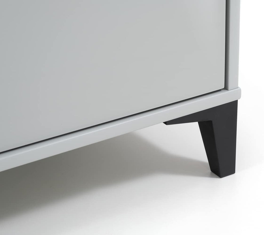 Julian Bowen Lakers Locker Nachttisch mit 1 Schublade, grau