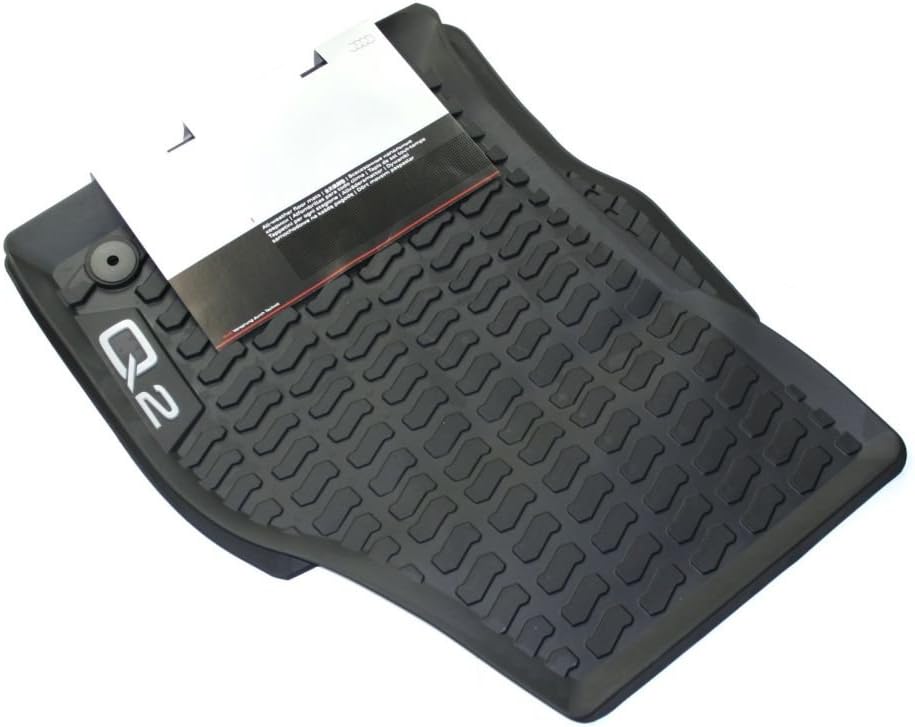 Audi 81B061501041 Original Q2 Gummi Fussmatten Allwettermatten Gummimatten, schwarz