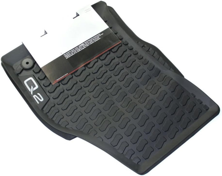Audi 81B061501041 Original Q2 Gummi Fussmatten Allwettermatten Gummimatten, schwarz