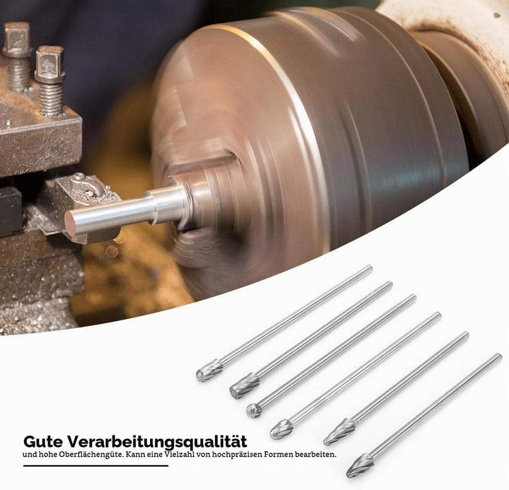 6 stücke 6mm 1/4 "schaft Aluminium Fräser Extra Lange 150mm Fräser hartmetalllegierung