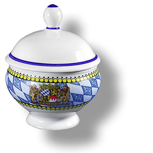 Bayerischer Traditioneller Senftopf, Medium, Metal Deckel, Lebensmittelecht, Spülmaschinenfest, BPA-