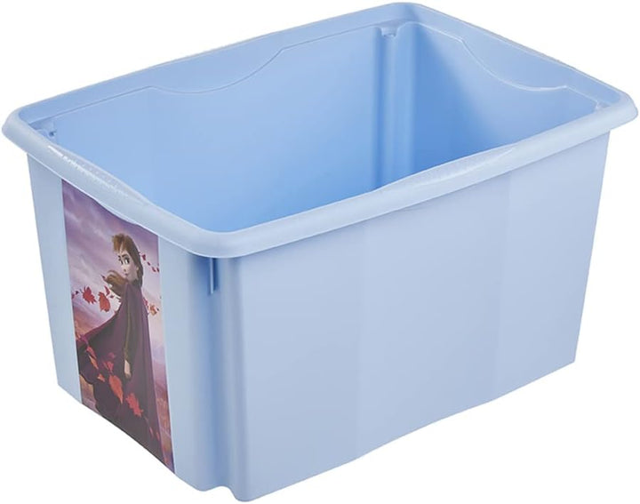 keeeper Frozen Aufbewahrungsbox mit Deckel, Dreh- und stapelbar, Für Kinder, 45 l, Paulina, Hellblau