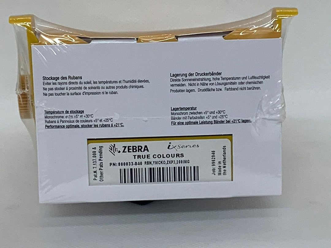 ZebraTechnologies True Colours IX Series Color Ribbon for ZXP Series 3 YMCKO