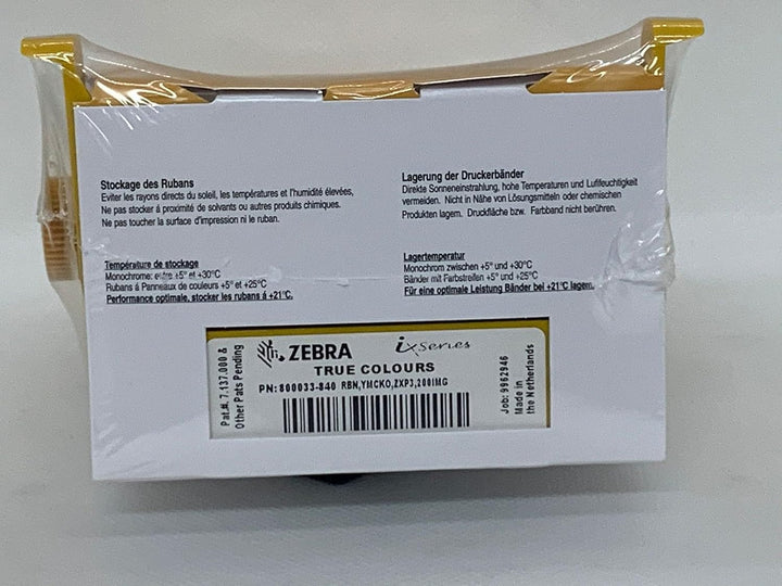 ZebraTechnologies True Colours IX Series Color Ribbon for ZXP Series 3 YMCKO