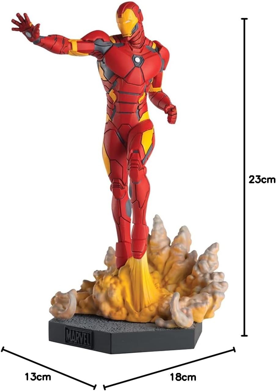 Eaglemoss MVSEN001 30600604120 Iron Man Battle Pose Figur Massstab 1:16, Bunt, único