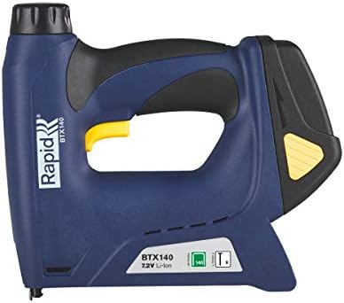 Rapid Akku Tacker BTX140, Hohe Leistung mit 7,2V Li-Ion Akku, für Klammern Typ 140, 6-14mm und Nägel