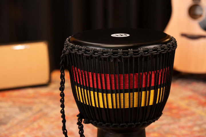 Meinl Percussion 33cm African Style Rope Tuned Wood Djembe Trommel - mit Ziegenfell - Musikinstrumen