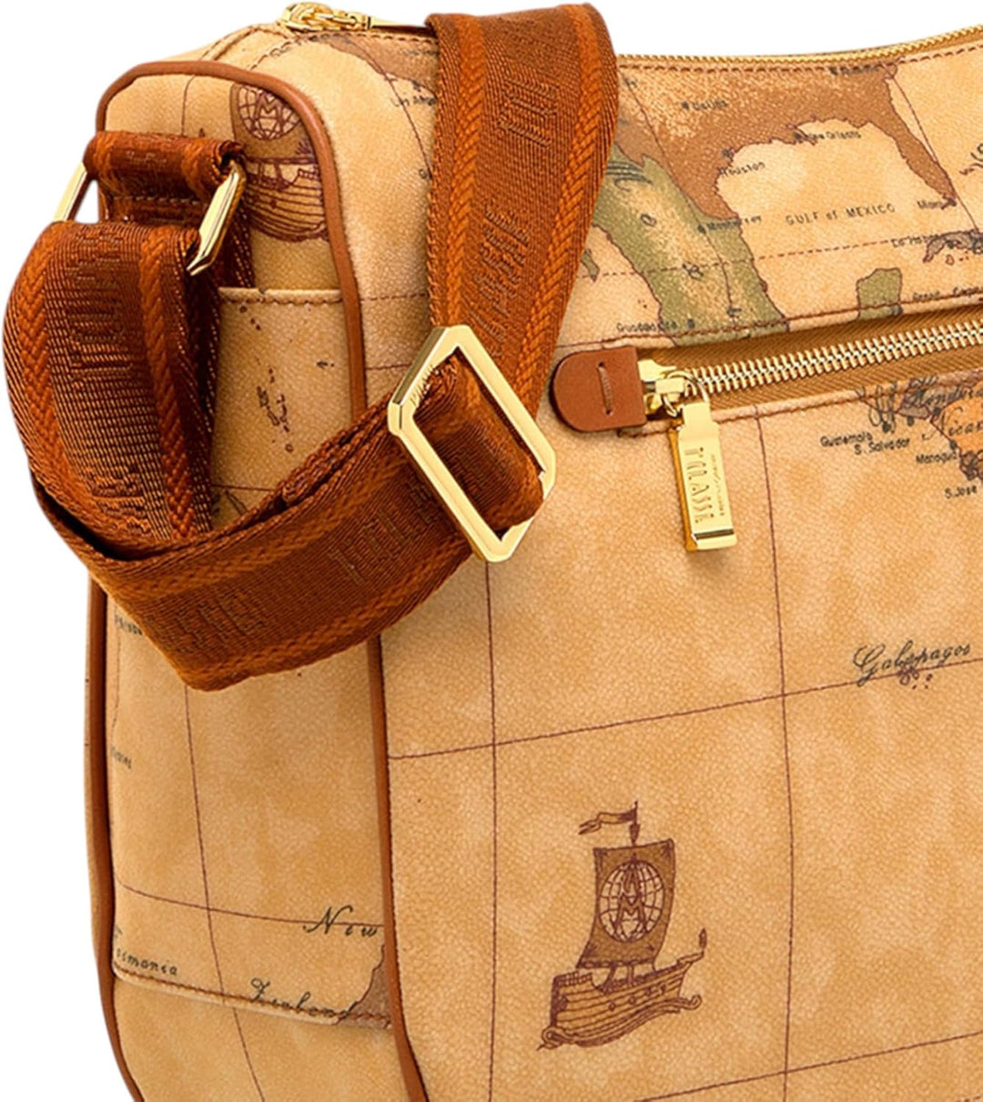 Alviero Martini 1A Classe D0646000, Damen Umhängetasche, Mehrfarbig (Naturale), 10.5x28x36 cm (W x H