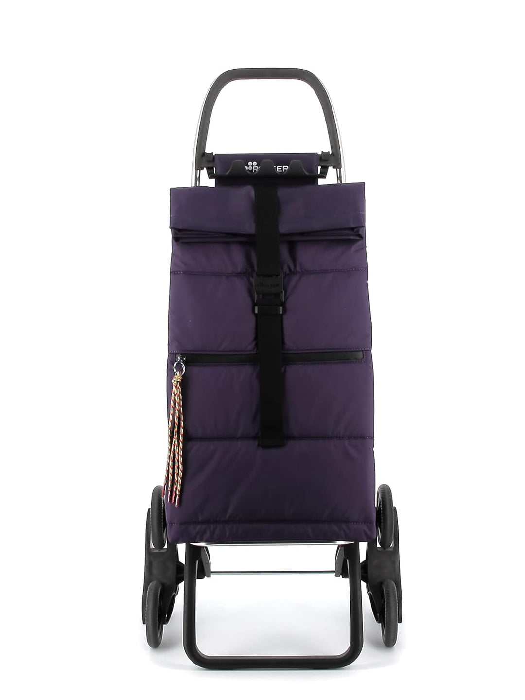 Klappbarer Einkaufstrolley Rolser Big Polar 6 Räder Treppensteiger - Violett 6 Räder Treppensteiger