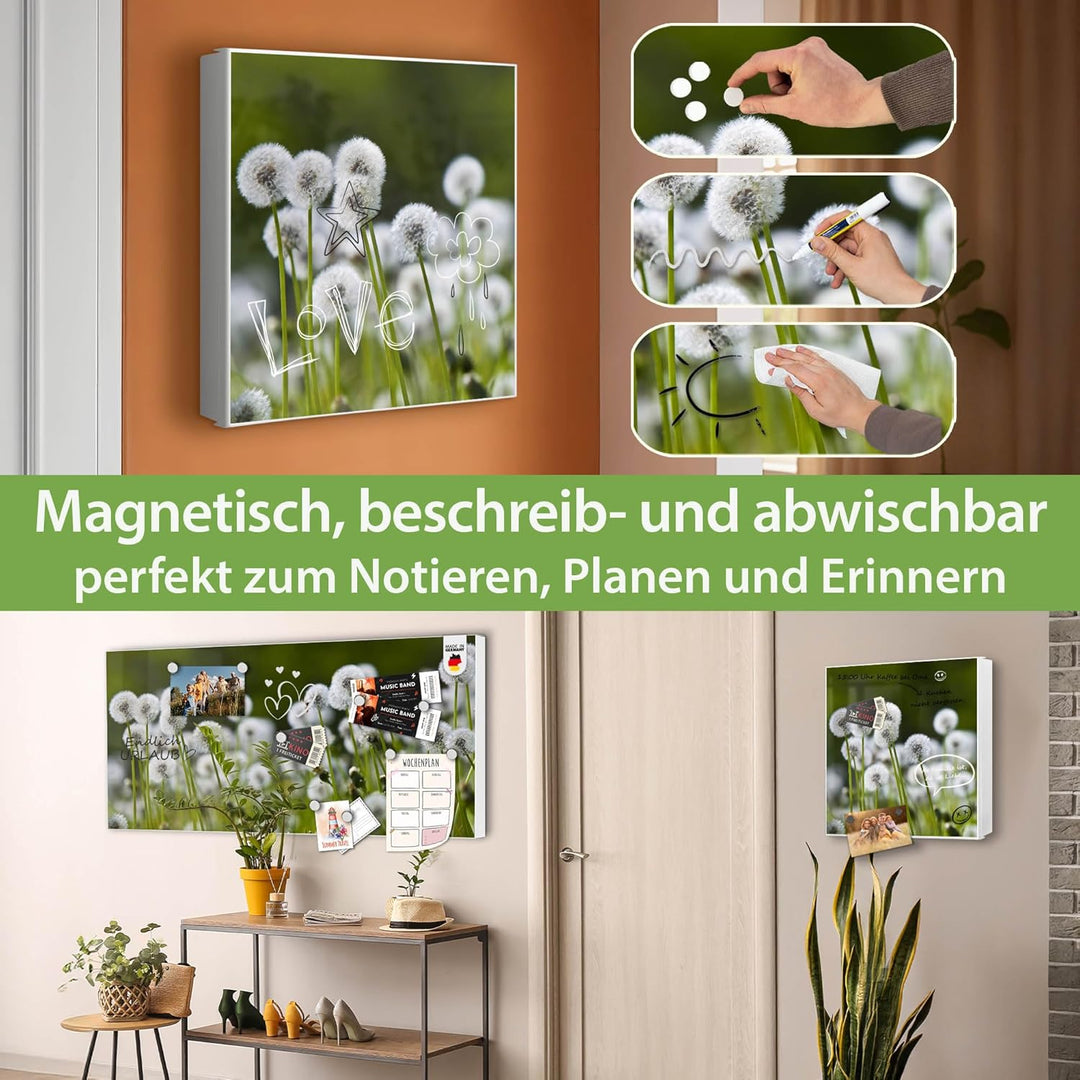 banjado Grosser Schlüsselkasten Metall - Schlüsselbox 30x30cm mit 32 Haken - Schlüsselkasten modern