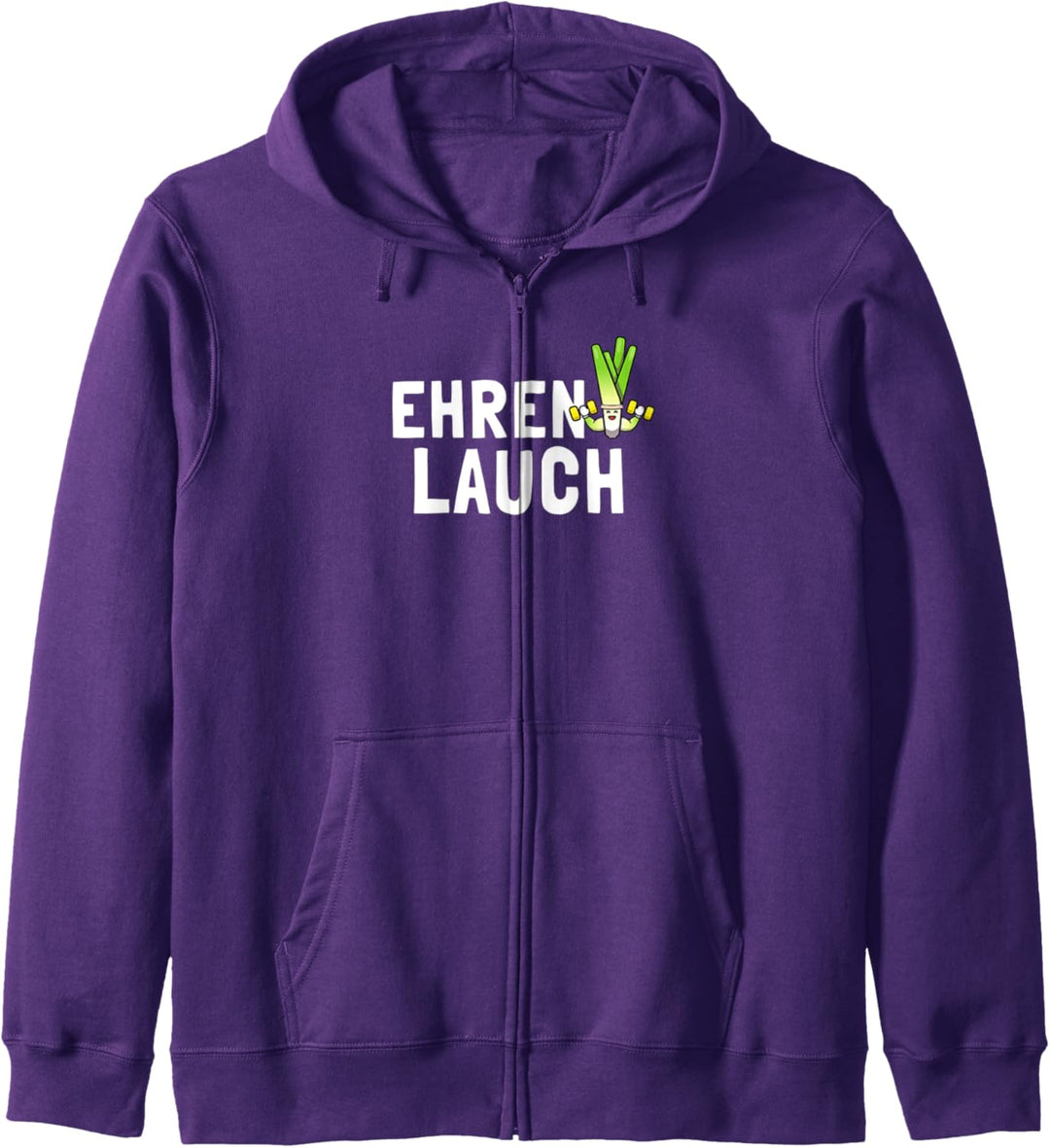 lustiges Fitness Kraftsport Gewichtheber Lauch Kapuzenjacke