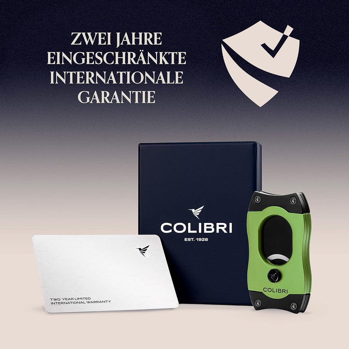 Colibri S-Cut Zigarrenschneider - Klassischer Gerader Schnitt - Bis zu 66 Ringmass Zigarren - Ergono