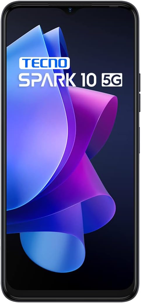 Tecno Mobile Spark 10 5G Smartphone (Android, Dual SIM, 1612 x 720 HD+ Display, 4GB RAM, 64GB Speich