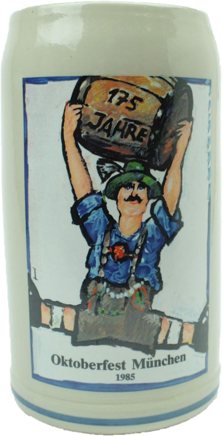 Steinfixx® - Original Oktoberfestkrug 1985 I Jahrgangskrug I Jahreskrug I Wiesnkrug I Sammlerkrug |