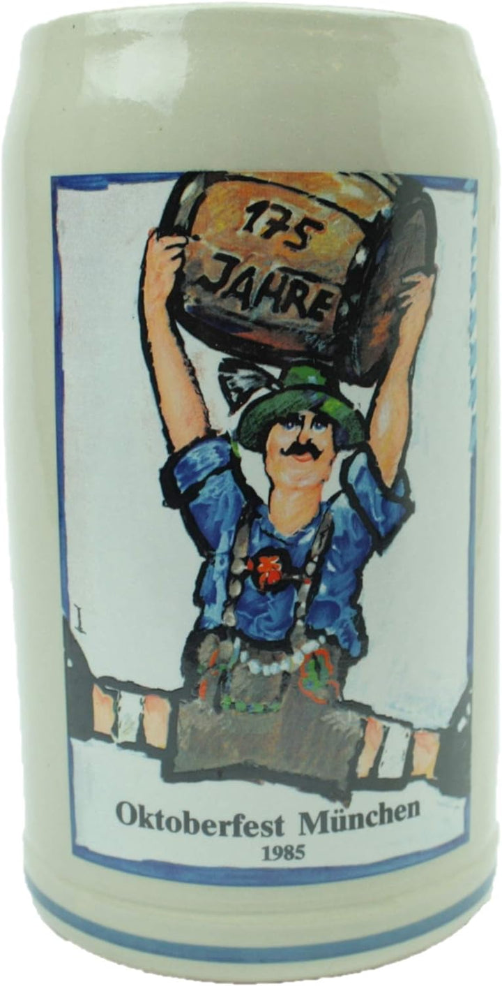 Steinfixx® - Original Oktoberfestkrug 1985 I Jahrgangskrug I Jahreskrug I Wiesnkrug I Sammlerkrug |