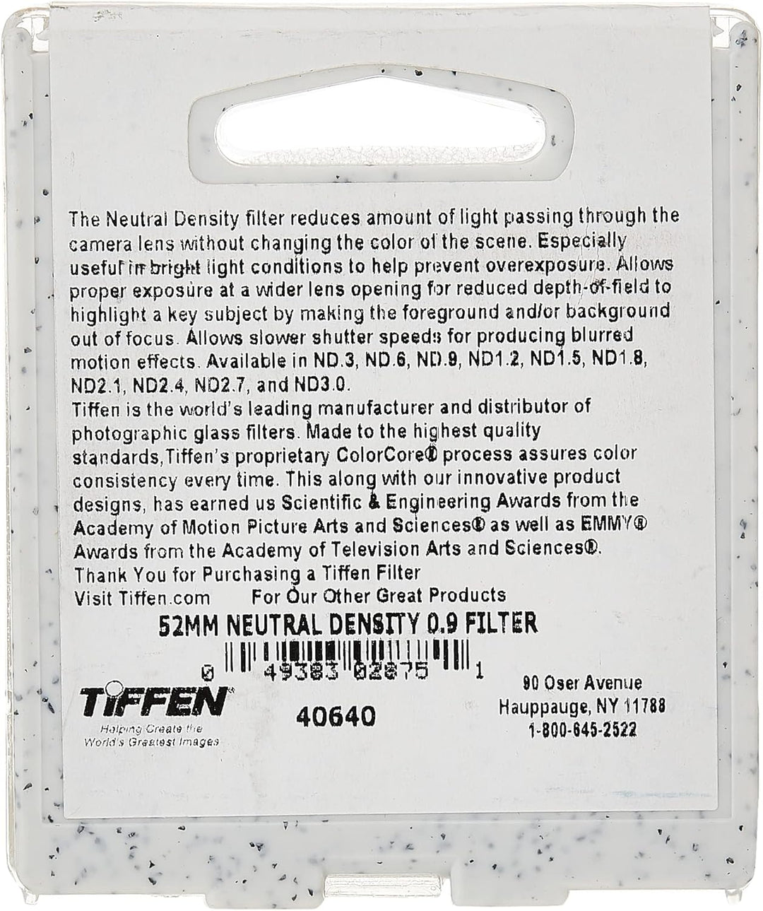 Tiffen Filter 52MM NEUTRAL DENSITY 0.9 FILTR, 52mm