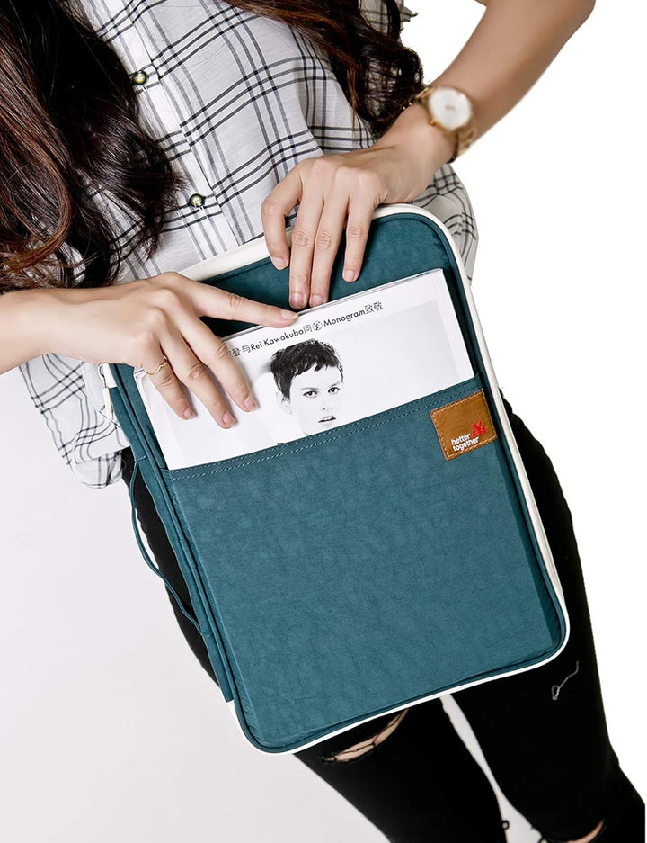 El-fmly Dokument A4 wasserdichte Tasche Organizer Portfolio Reissverschluss tragbar für iPad Noteboo