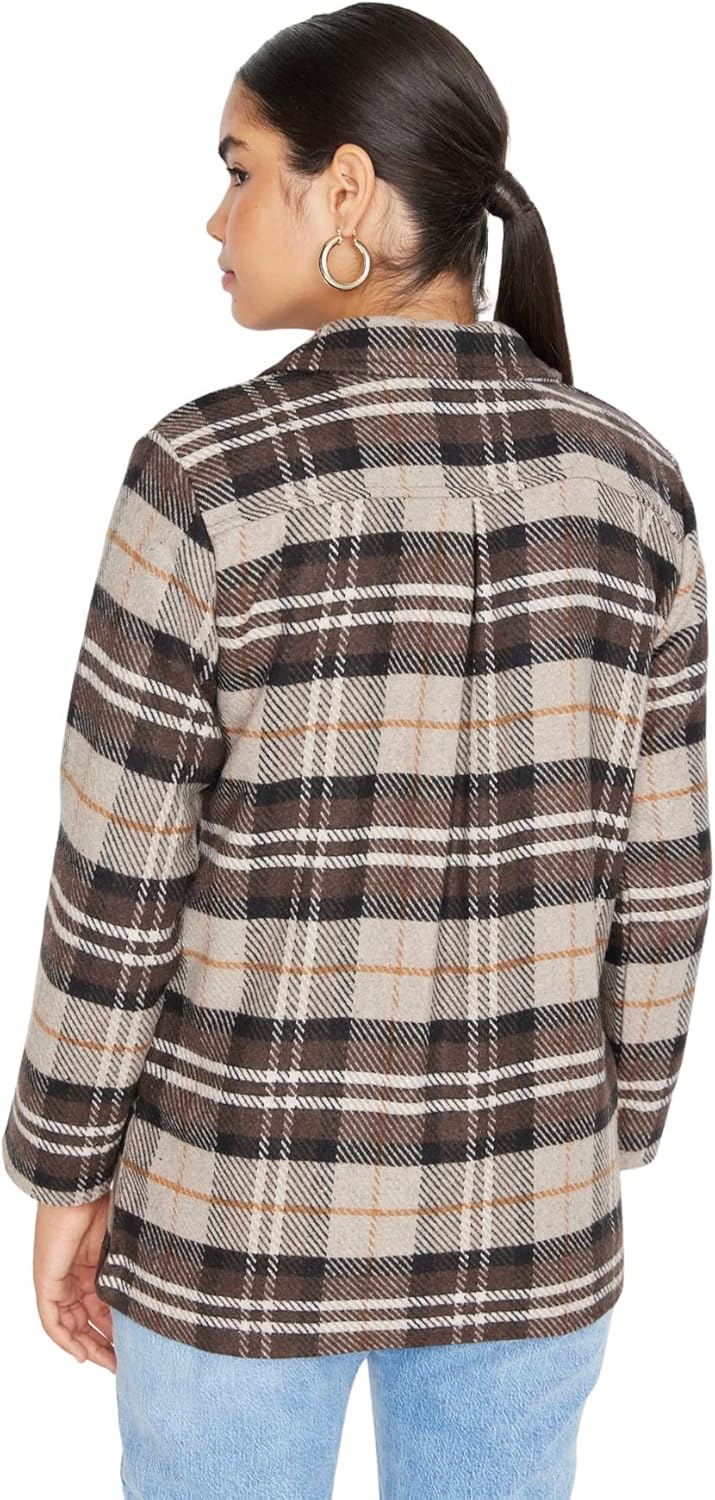 TRENDYOL Classic Coat - Black - Regular 34 Brown, 34 Brown