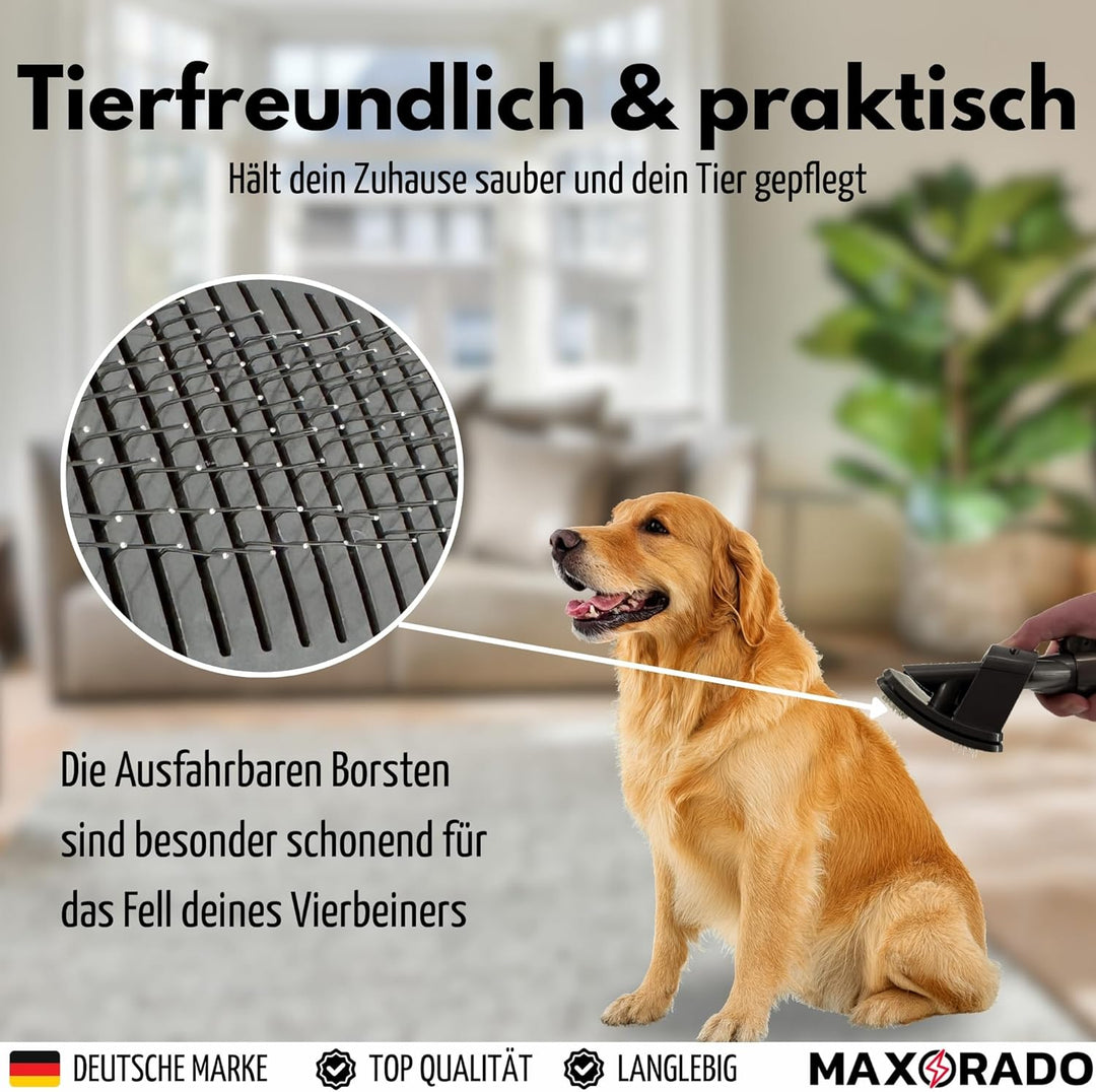 Tierhaarentferner mit Schlauch Staubsauger Aufsatz Fellbürste passend für Dyson V6 V7 V8 V11 V15 für