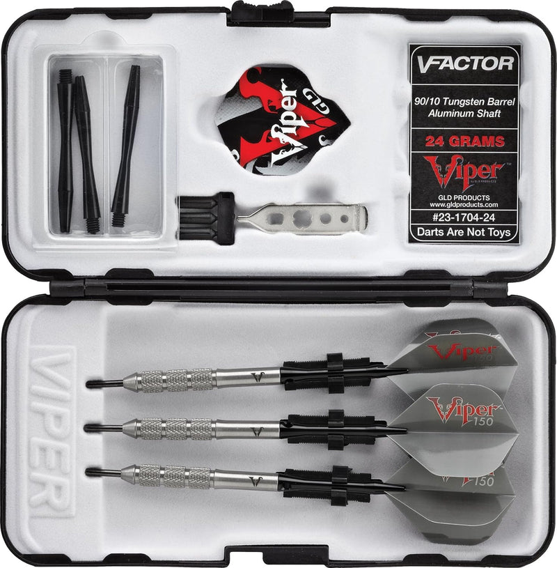 Viper V-Factor 90% Wolframstahlspitze mit Aufbewahrungs- / Reisetasche 24 Gramm, 24 Gramm