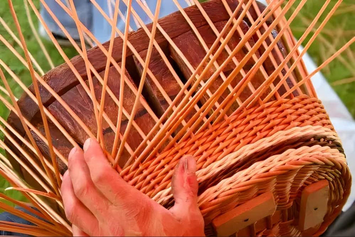 Brotkorb Weidenkorb geflochten 40x30x10 cm – Brötchenkorb Präsentationskorb für Bäckerei, Bäckereiko
