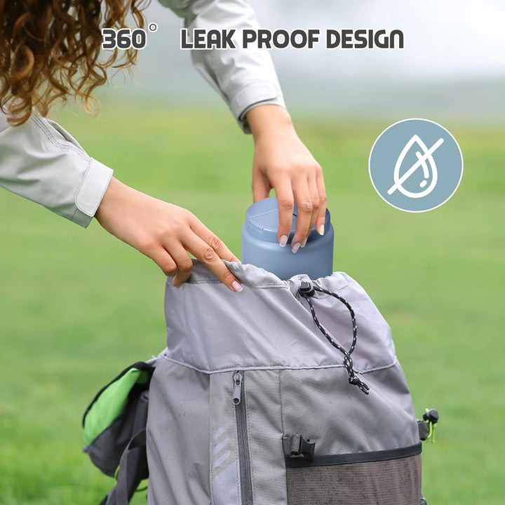 Itslife Thermobehälter für Essen 760ml, Thermo Lunchbox Kinder mit Schnallendeckel und Löffel, Warmh