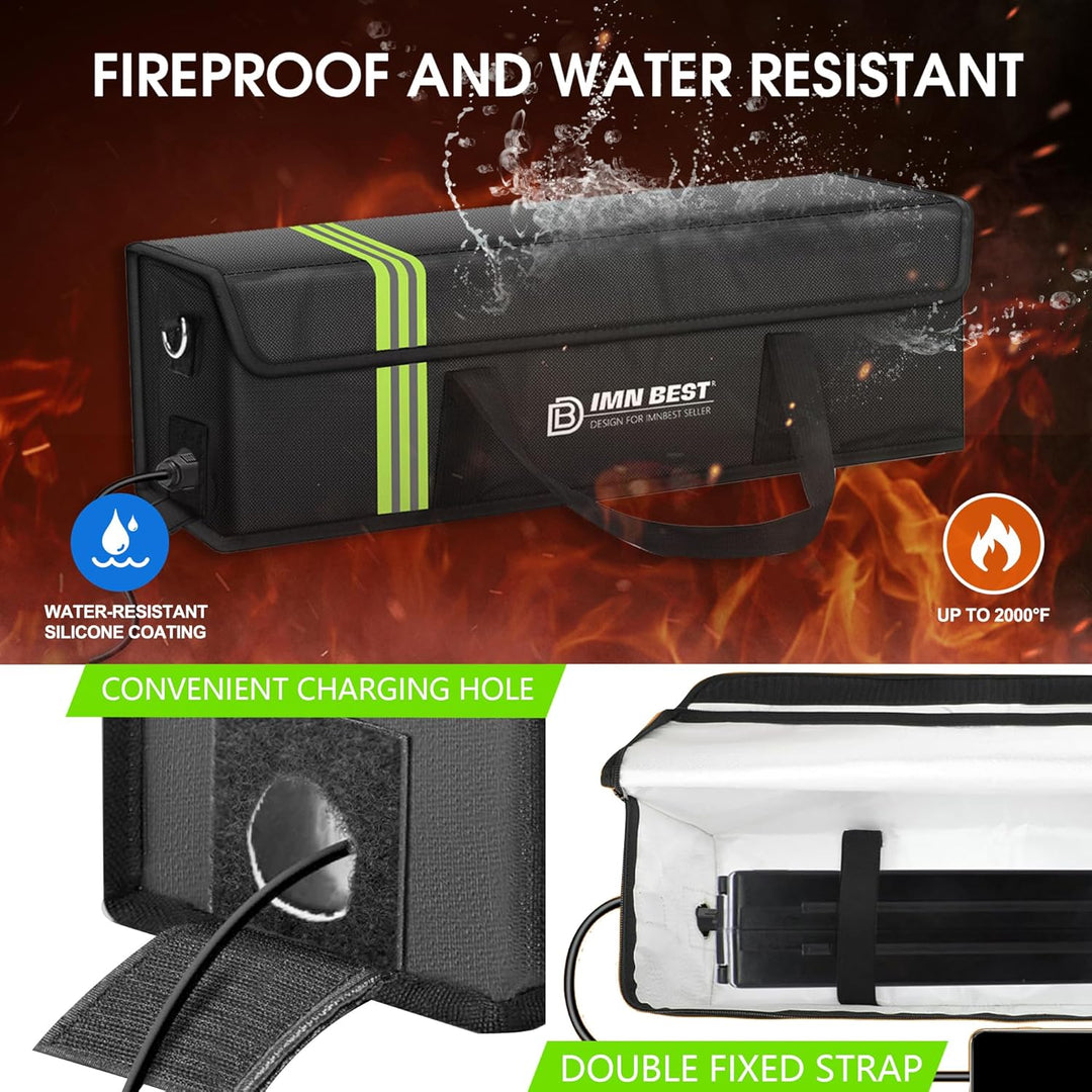 Ebike Akku Tasche Feuerfest,Wasserdicht & Explosionssicher Lipo Safe Bag für Lagerung Für Lagerung,T