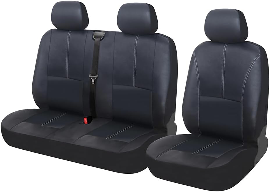 TOYOUN Universal Auto-Sitzbezüge für Transporter LKW Vorn Autositzbezüge Kunstleder Sitzbezug Fahrer