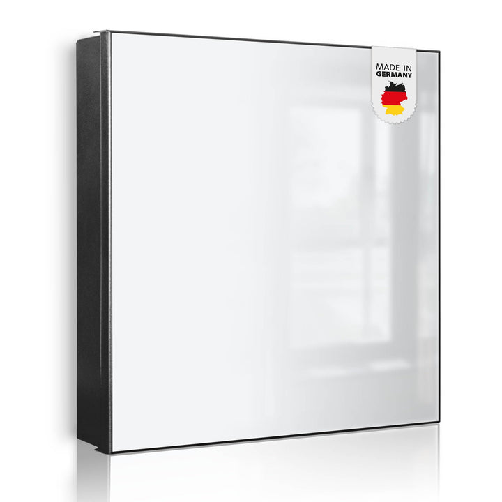 banjado Grosser Schlüsselkasten Metall - Schlüsselbox 30x30cm mit 32 Haken - Schlüsselkasten modern