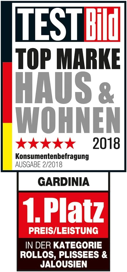 GARDINIA Seitenzug-Rollo für Fenster, Blickdicht, Lichtdurchlässig, Sichtschutz, Blendschutz, Montag