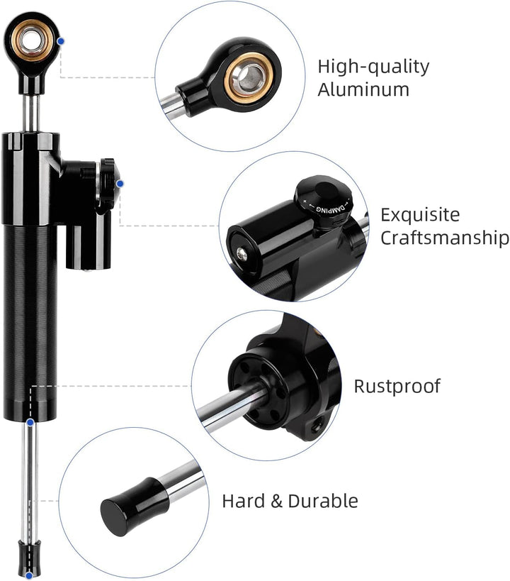 ulip Lenkungsdämpfer Set für Speedual Zero 10 x 10 Zoll Dämpfungslineal Stabilisator Zubehör Elektro