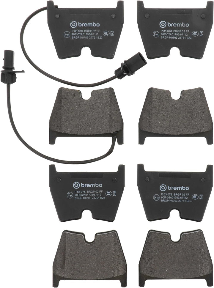 Brembo P 85 078 Bremsbelagsatz, Scheibenbremse - (4-teilig)