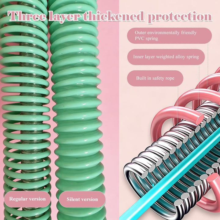 Weicher Hula Hoop gewichtet für Erwachsene, Faltbarer Fitness Hulahoop zum Abnehmen, weiche Spring H
