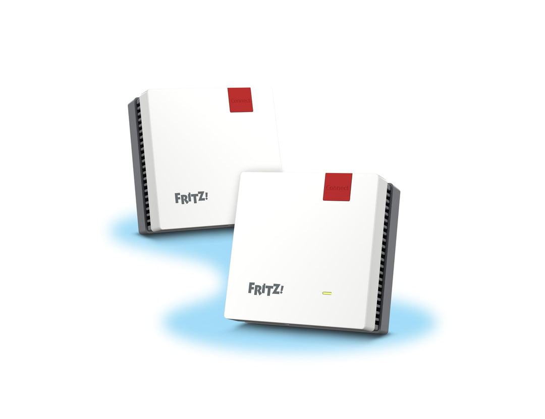 Fritz!Mesh Wi-Fi Set 1600 (2er Pack) - Mesh WiFi bis zu 3000 Mbit/s, Dualband, Plug & Play, kompatib