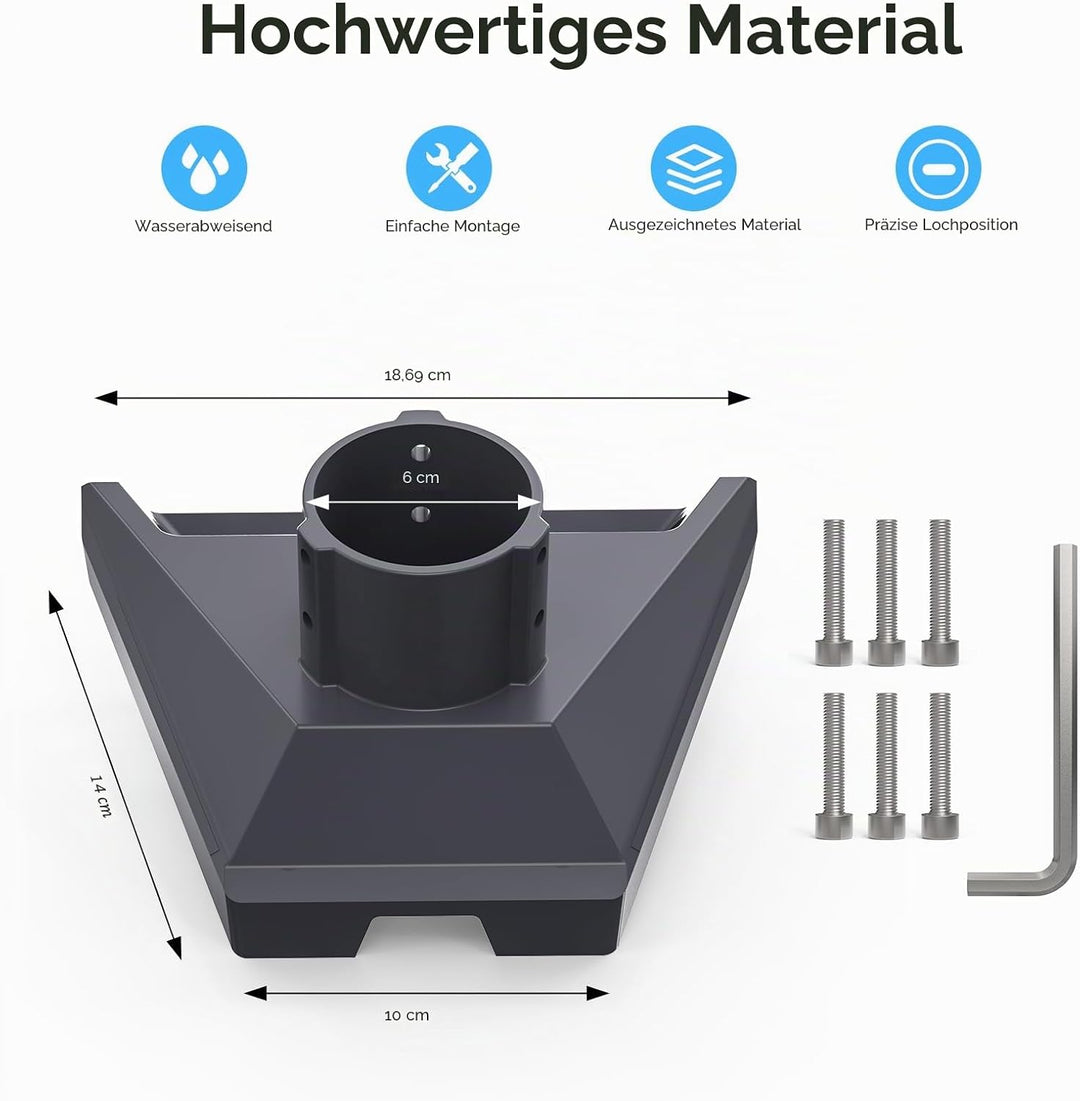 QUIDDITY Starlink Gen 3 RohrAdapter – Aluminium-Montagekit mit Rohradapter, V3 Stangenadapter, Stand