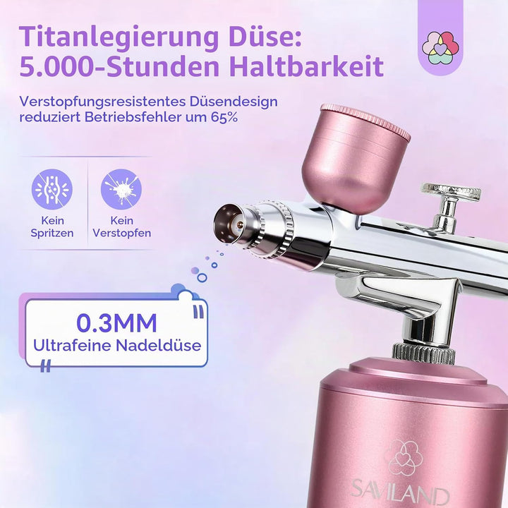 SAVILAND Erweiterte grenzenlose Nail Art-Kreativität · Salon-perfekte Ergebnisse Nail Art Airbrush-S
