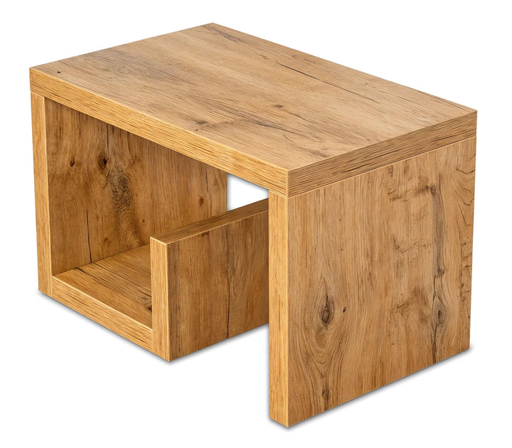 levandeo Couchtisch Gustav Wildeiche Eiche B x H x T: 59x37x36cm Holz Beistelltisch Keine Montage Fe