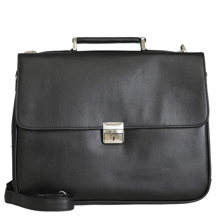 D&N Business Line Aktentasche, 40 cm, 13L, Schwarz