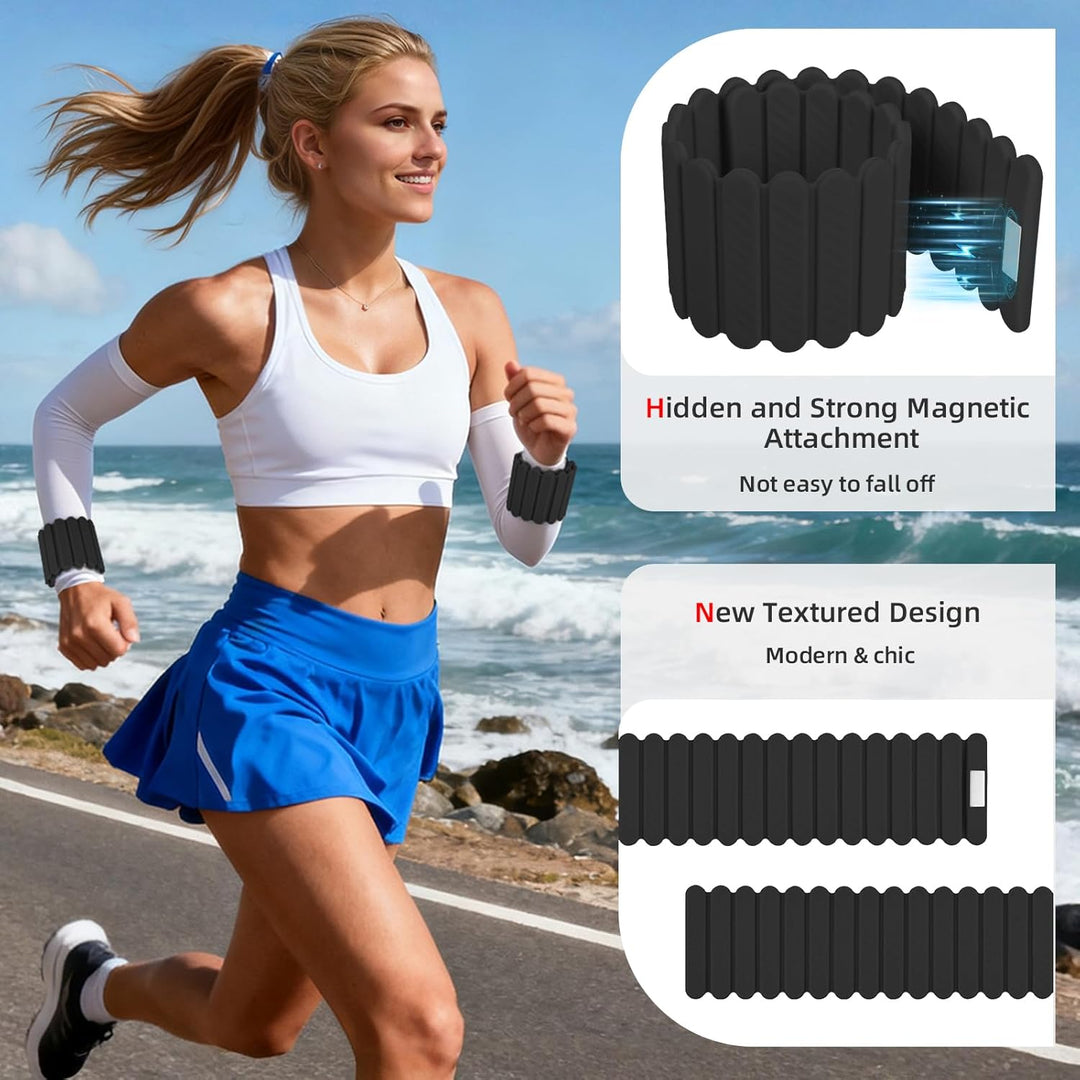 Abahub Magnetische Gewichte Hand Fuss Wrist Ankle Weights Handgelenk Gewichte für Beine und Arme Set