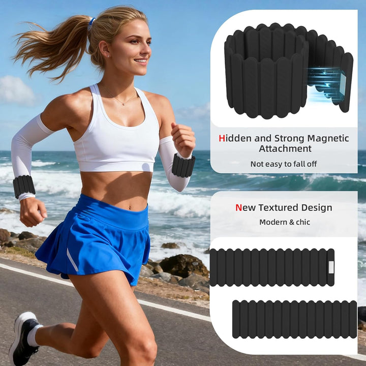 Abahub Magnetische Gewichte Hand Fuss Wrist Ankle Weights Handgelenk Gewichte für Beine und Arme Set