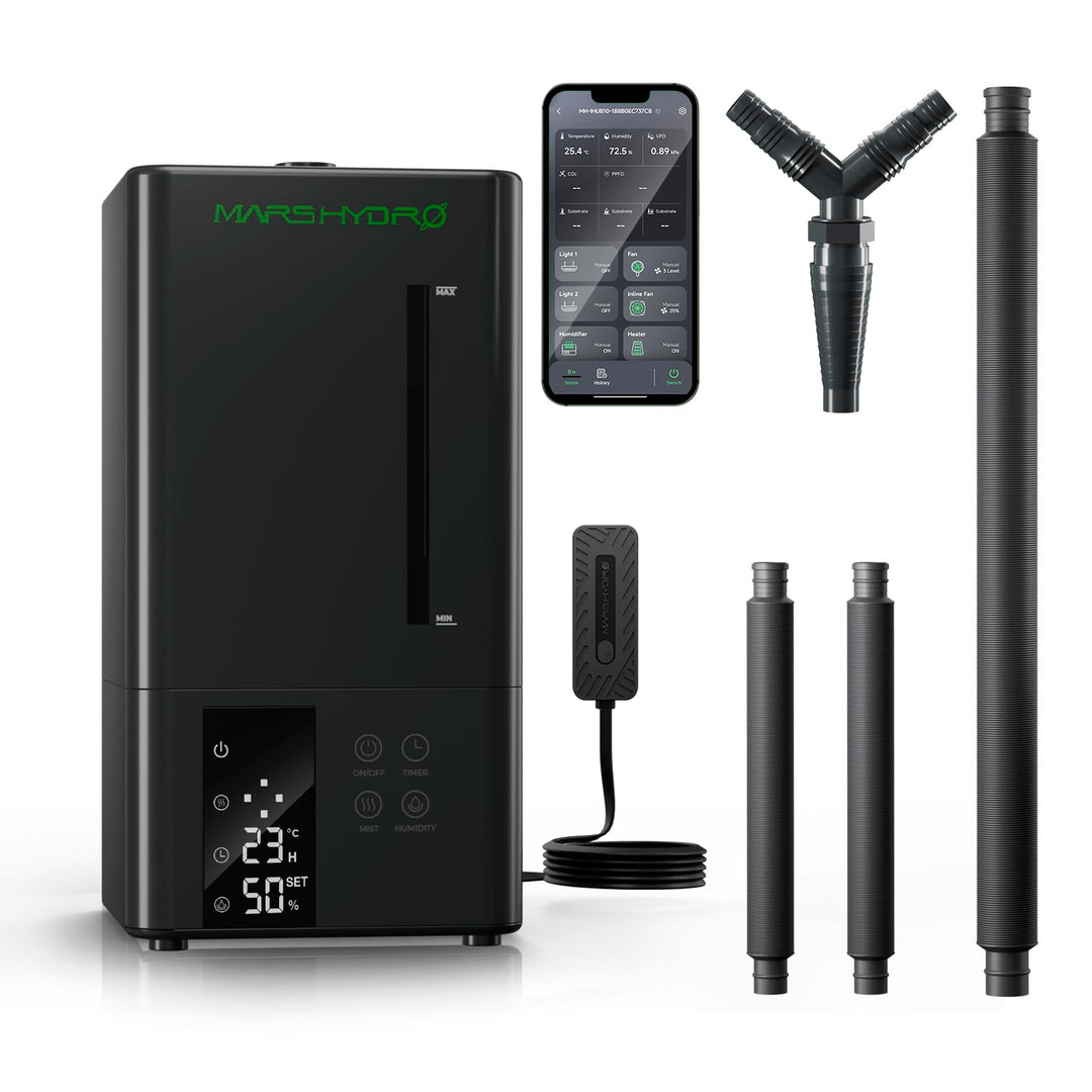 MARS HYDRO Plant Humidifier 6L,with Adjustable Humidity,Timer Function,Ultrasonic Precise and Silent