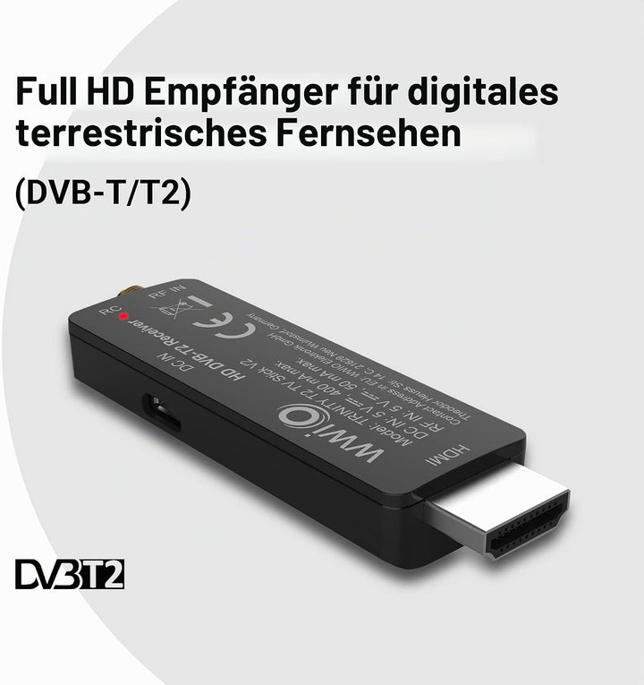 WWIO Trinity T2 TV Stick RCU 2 in 1